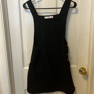 Mango Black Pinafore Dress